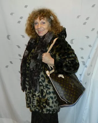 Pelliccia leopardata con cappuccio S, colore nero, taglia s - Anteprima 3