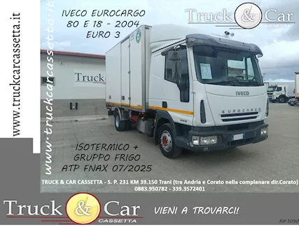 Iveco Eurocargo 80E18 2004 isotermico + frigo Fnax 07/25