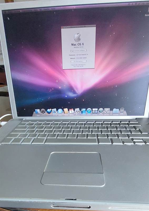 Apple Mac PowerBook G4 15 OS X 10.5.8 Leopard