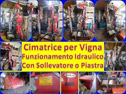Cimatrice per Vigna a Funzionamento Idraulico