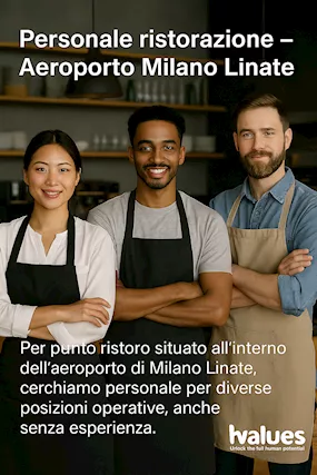 Personale ristorazione – Aeroporto Milano Linate