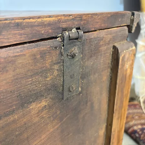 Antica madia panaria senese epoca XIX sec. dispensa restaurata - Foto 3