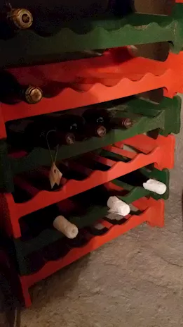 Porta bottiglie, colore verde - Anteprima 2