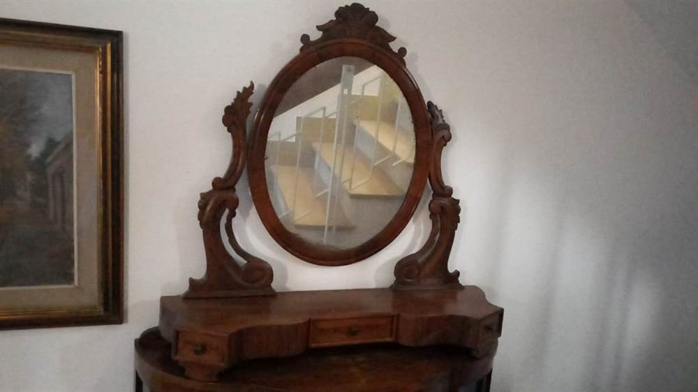 Specchiera - Toilette da Comò Antica Epoca ‘800, in legno - Foto 2