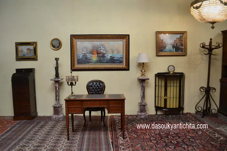 Vetrina-cristalliera stile Art Déco del XX secolo, in legno - Foto 3