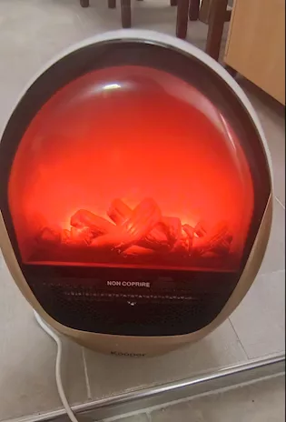 Termoventilatore Kooper Marte Effetto Camino