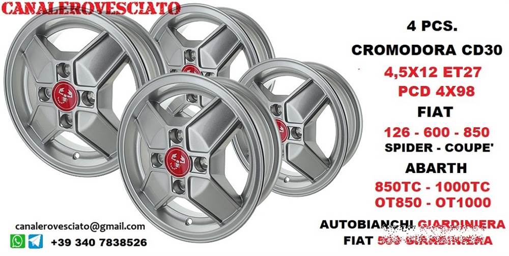 KIT 20 bulloni ruota Jeep Renegade Fiat 500X 500L