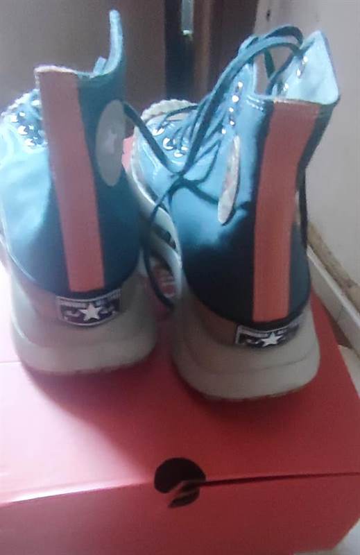 Foto 2Converse all stars azzurre originali, modello alto