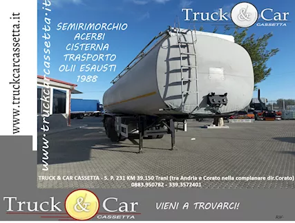 Semirimorchio Acerbi - 1988 - Cisterna 39000 L
