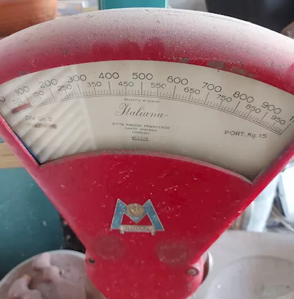 Bilancia italiana Macchi 15 kg anni 50