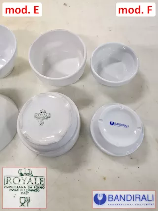 Ciotole in ceramica per aperitivo usate, marca Bandirali dim - Foto 4