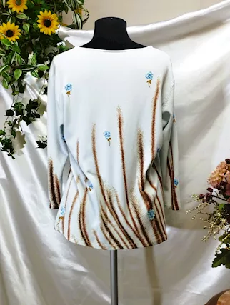 Maglia blusa donna molto versatile viscosa - TG. L, colore su, in ottime condizioni - Foto 5