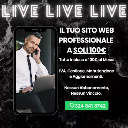 Ottieni Ora Il Tuo Sito Web a Soli 100e
