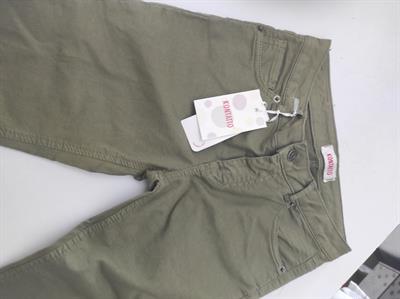 Pantaloni kontatto slim rotture ginocchio donna, modello military - Foto 2
