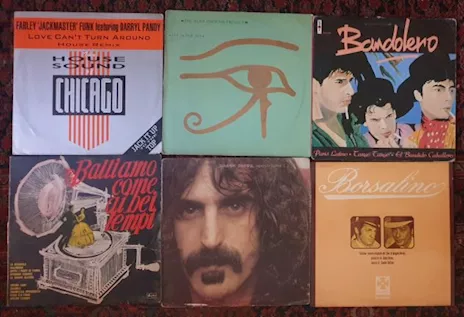 Lotto 6 cover 33 giri Alan Parsons Project Frank Zappa