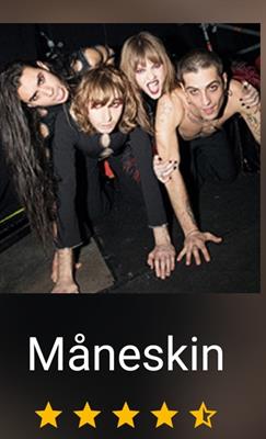 Maneskin stadio olimpico zona Prato 20 07 2023
