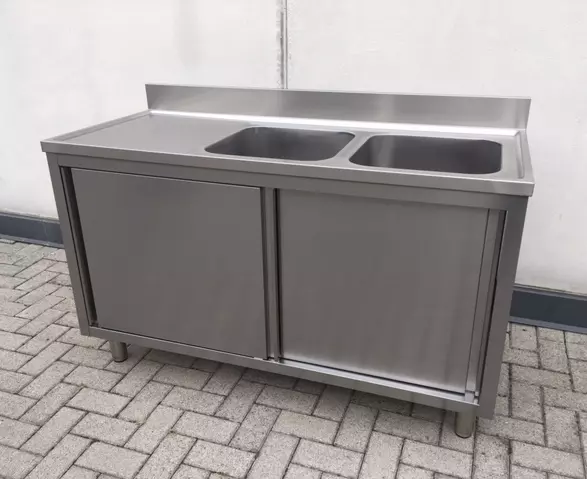 Lavandino nuovo armadiato 2 vasche dim. 180 x 60