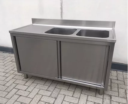 Lavandino nuovo armadiato 2 vasche dim. 180 x 60