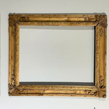 Antica cornice in legno massello intagliata epoca XVIII