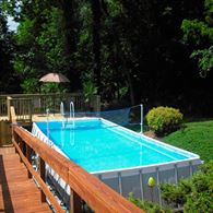 Piscina INTEX Ultraframe Rettangolare 732X366X132 + POMPA +