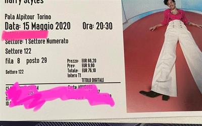 Harry Styles Biglietto