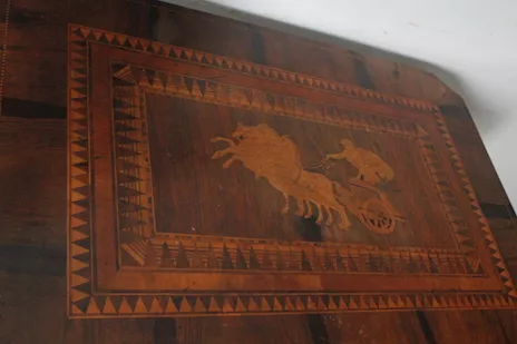 Antico tavolo Sorrento 1860 in noce - Foto 5