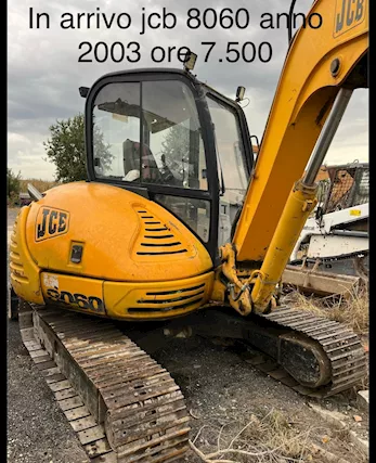 JCB 8060 anno 2003 ore 7.500 con una