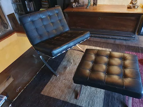 Poltrona e pouf Barcelona