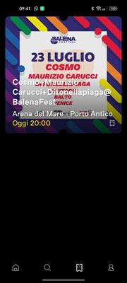 Biglietto BALENA FESTIVAL GENOVA