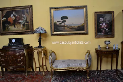 Divanetto - panchetta dorata stile Barocco - Foto 5