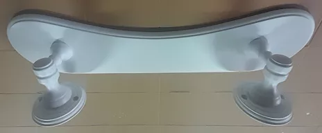 Mensola legno sagomata laccata bianco opaco nuova mai installata - Anteprima 4