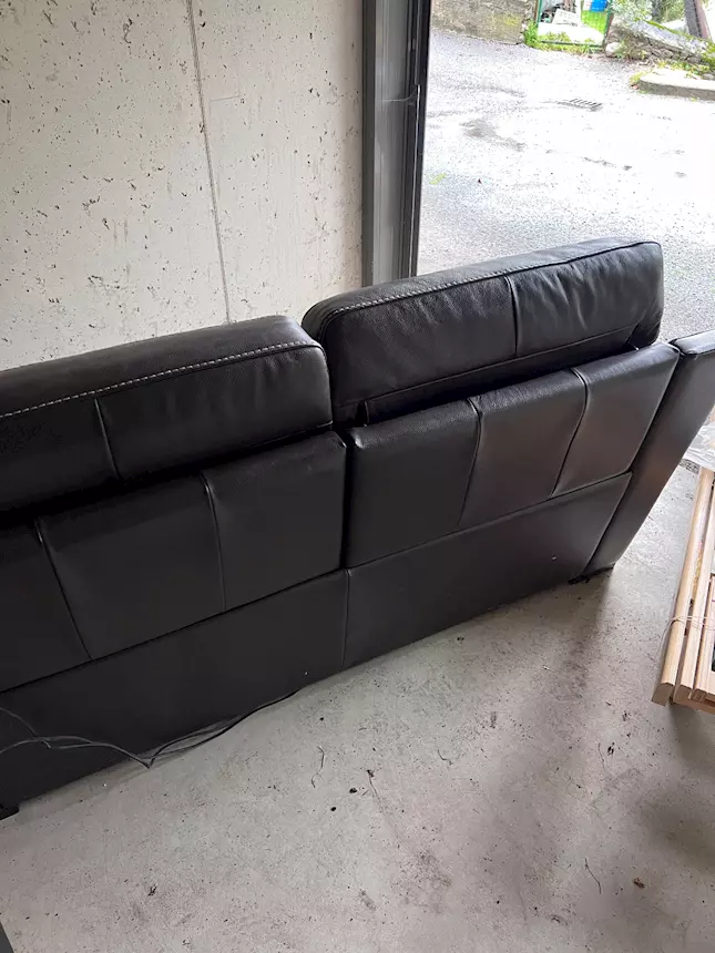 Foto 3 Divano in vera pelle, ottime condizioni