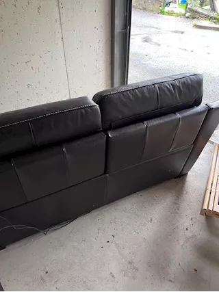 Divano in vera pelle, ottime condizioni - Foto 3