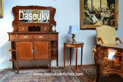 Credenza con specchiera stile Liberty