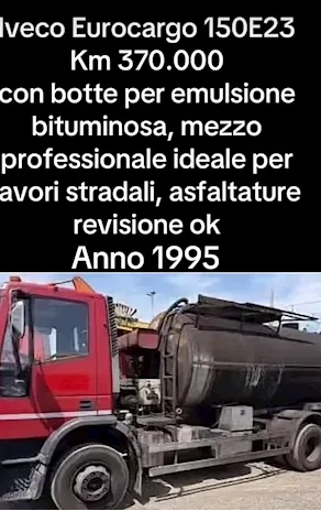 Iveco con botte X emulsione