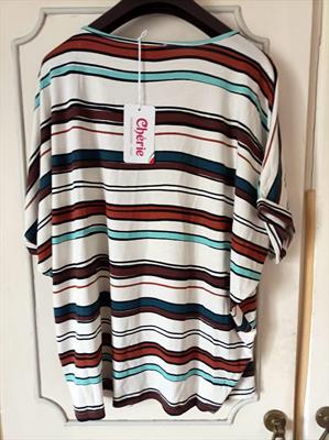 Nuova Maglietta a Righe Cherie da donna tg 48 - Foto 2