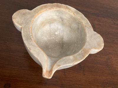Antico raro mortaio in marmo epoca XIX secolo per liquidi - Foto 6