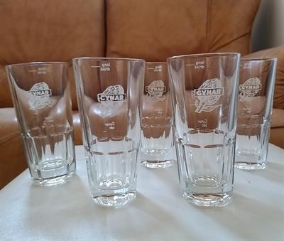 Set di 5 bicchieri in vetro Liquore Cynar