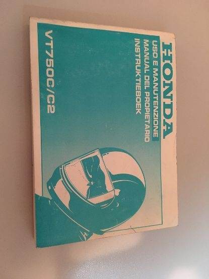 Libretto uso manutenzione per Moto Honda VT750C/C2, anno 97