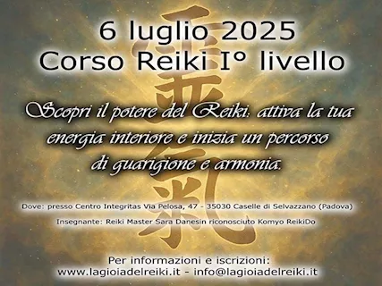 Corso Reiki I° livello Shoden - Padova