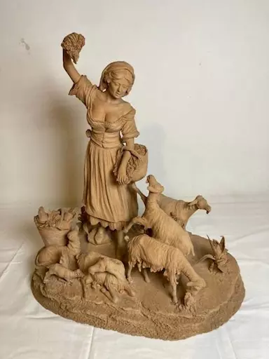 Scultura in terracotta di Salvatore Scuto