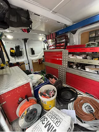 Furgone allestito a officina mobile