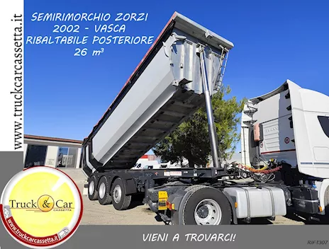 Rif. 1307 semirimorchio Zorzi - 2002 - vasca ribaltabile posteriore