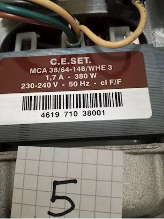 Motori per lavatrice WHIRLPOOL, modello AWOC 5104, in ottime condizioni - Foto 4