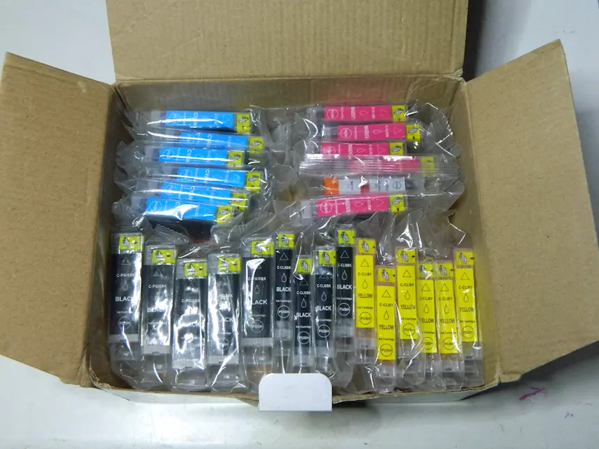 27 cartucce compatibili Canon PGI-5BK CLI-8 Nero + Colore