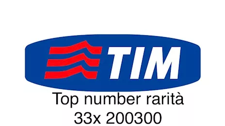 SIM Tim storica sei cifre