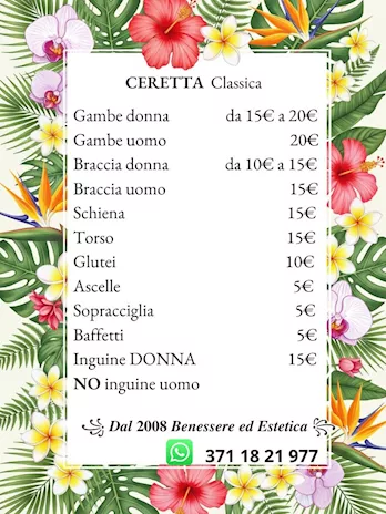 Estetista ceretta massaggi seri