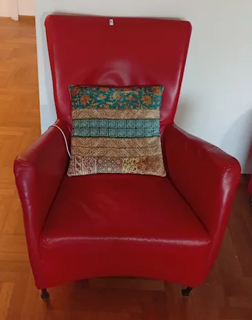 Poltrona vintage pelle - Foto 2