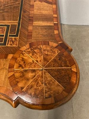 Antico strepitosi tavolo intarsiato a ROLO da gioco 700 - Foto 6