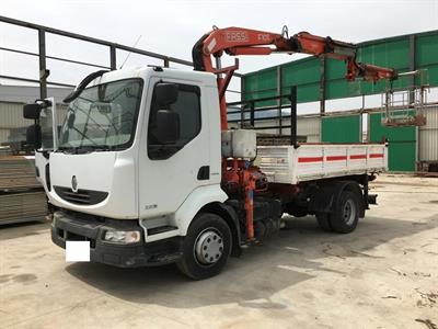 Renault Midlum gru Fassi 105 e Ribaltabile